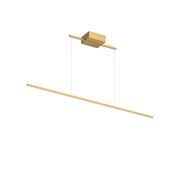 Kuzco Vega Minor 48" LED Linear Pendant, Brushed Gold - LP18248-BG-UNV
