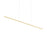 Kuzco Vega Minor 60" LED Linear Pendant, Brushed Gold