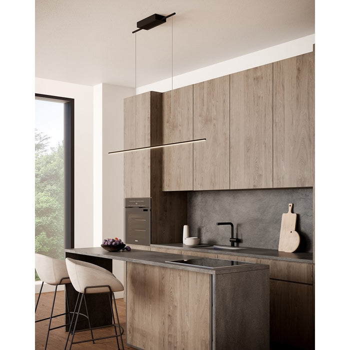 Kuzco Vega Minor 60" LED Linear Pendant, Black