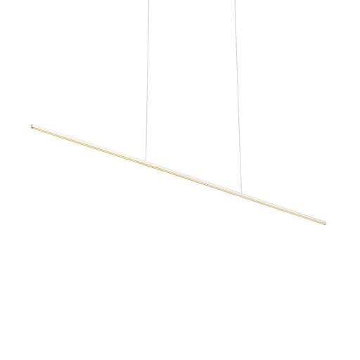 Kuzco Vega Minor 60in LED Linear Pendant | Modern White Aluminum and White Acrylic | Kitchen Island & Dining Room | Model LP18260-WH