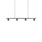 Kuzco Dune 37" LED Linear Pendant, Black/Machined Aluminum - LP19937-BK-UNV