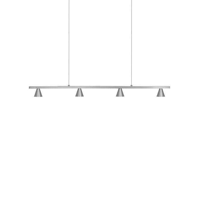Kuzco Dune 37" LED Linear Pendant, Nickel/Machined Aluminum - LP19937-BN-UNV