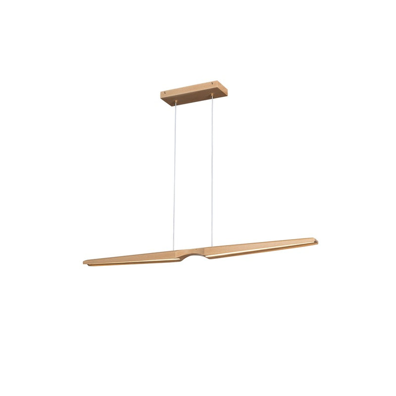 Kuzco Dakota 42" LED Linear Pendant, Beech Wood