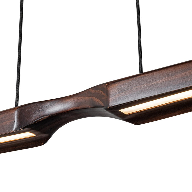 Kuzco Dakota 42" LED Linear Pendant, Walnut