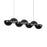 Kuzco Void 41" Black Dimmable LED Linear Pendant, Black