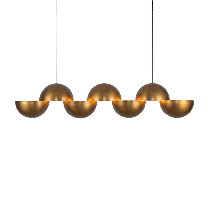 Kuzco Void 41" Vintage Brass Dim LED Linear Pendant, Vintage Brass - LP23241-VB