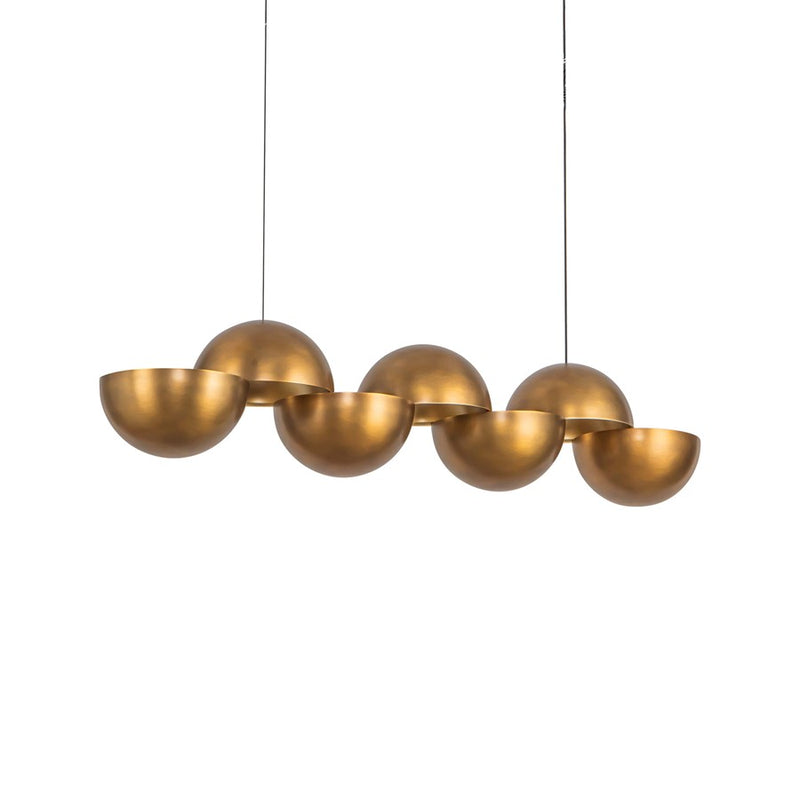 Kuzco Void 41" Vintage Brass Dimmable LED Linear Pendant, Vintage Brass
