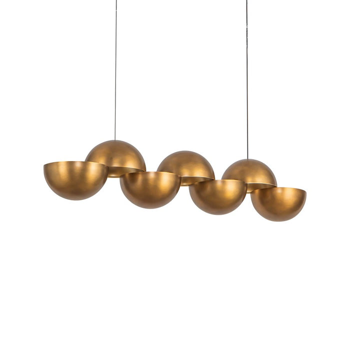 Kuzco Void 41" Vintage Brass Dimmable LED Linear Pendant, Vintage Brass
