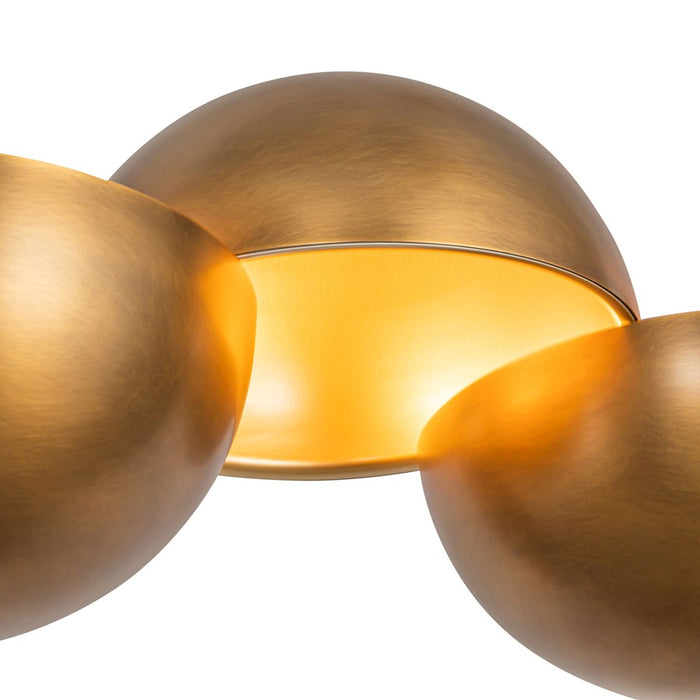 Kuzco Void 41" Vintage Brass Dimmable LED Linear Pendant, Vintage Brass