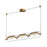 Kuzco Hilo 43" LED Linear Pendant, Gold/Clear Glass Shade - LP28543-BG-UNV