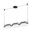 Kuzco Hilo 43" LED Linear Pendant, Black/Clear Glass Shade - LP28543-BK-UNV