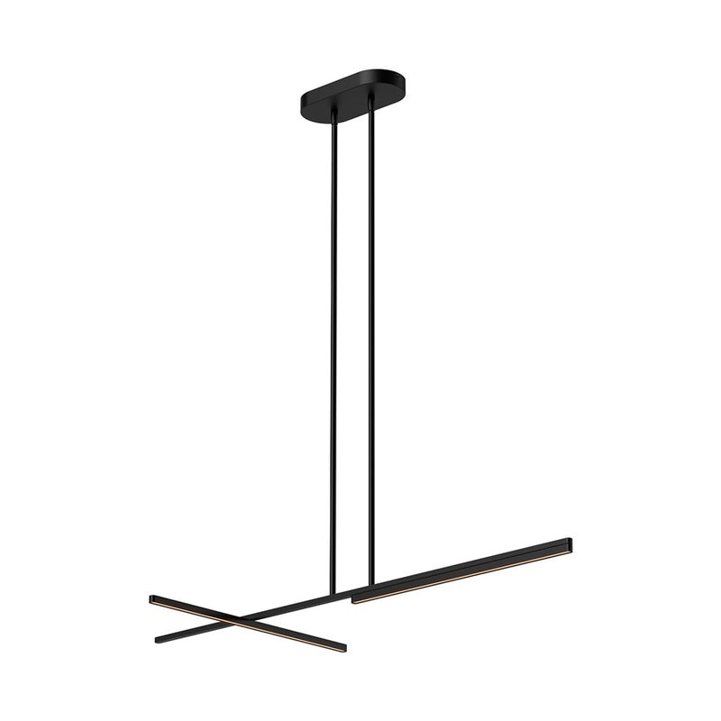 Kuzco Shift 48" LED Linear Pendant, Black - LP28748-BK-UNV