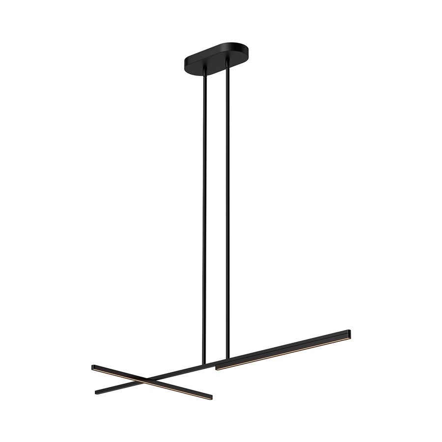 Kuzco Shift 48" LED Linear Pendant, Black - LP28748-BK-UNV