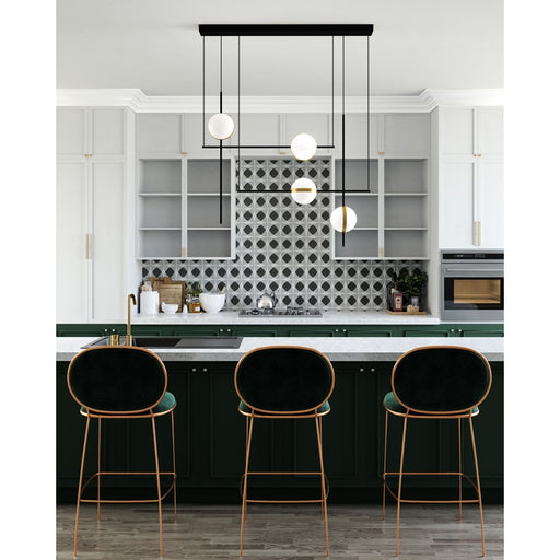 Alora Tagliato 40" LED Linear Pendant, Black/Brushed Gold - LP302004MBBG-UNV