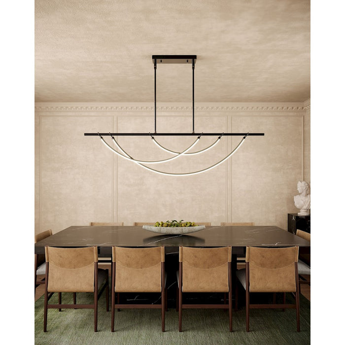 Alora Aryas 60" Linear Pendant, Urban Bronze