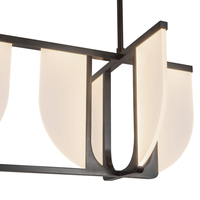 Kuzco Anders 59" Black Dimmable LED Linear Pendant, Urban Bronze