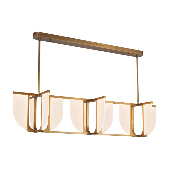 Kuzco Anders 59" Brass Dimmable LED Linear Pendant, Vintage Brass