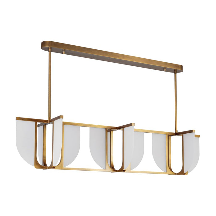 Kuzco Anders 59" Brass Dimmable LED Linear Pendant, Vintage Brass