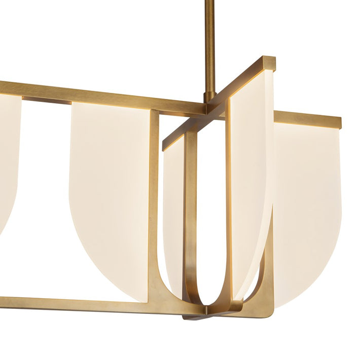 Kuzco Anders 59" Brass Dimmable LED Linear Pendant, Vintage Brass
