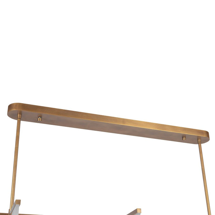 Kuzco Anders 59" Brass Dimmable LED Linear Pendant, Vintage Brass
