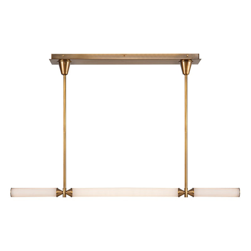 Kuzco Edwin 48" LED Linear Pendant, Brass/Frosted Glass - LP348148VBFR-UNV