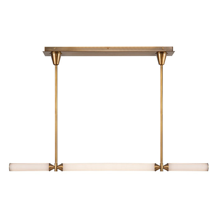 Kuzco Edwin 48" LED Linear Pendant, Brass/Frosted Glass - LP348148VBFR-UNV