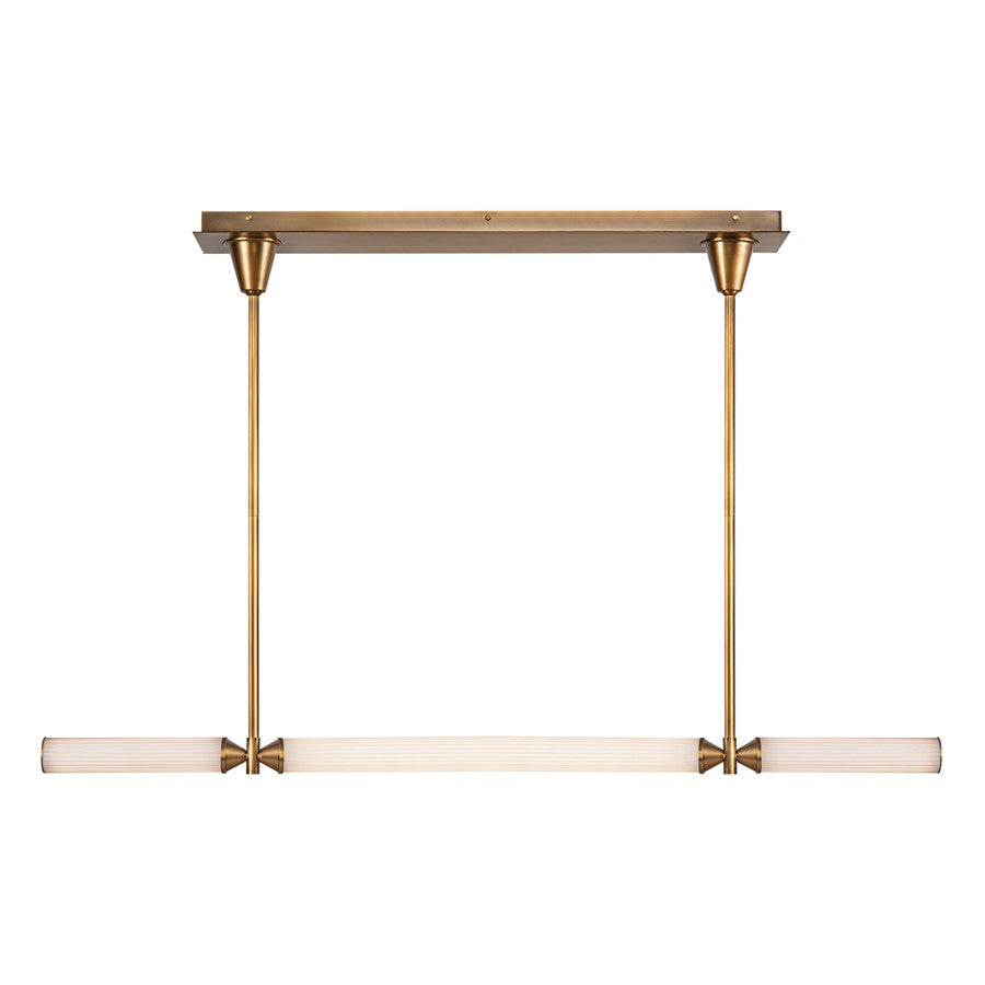 Kuzco Edwin 48" LED Linear Pendant, Brass/Frosted Glass - LP348148VBFR-UNV