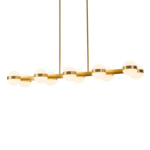 Kuzco Selene 4-ft Gold Dimmable LED Linear Pendant, Brushed Gold
