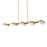 Kuzco Selene 4-ft Gold Dimmable LED Linear Pendant, Brushed Gold