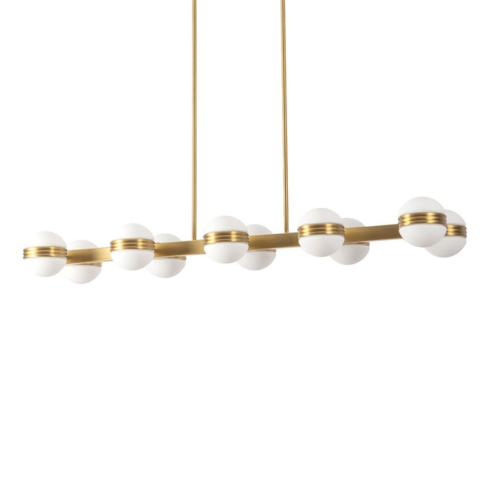 Kuzco Selene 4-ft Gold Dimmable LED Linear Pendant, Brushed Gold