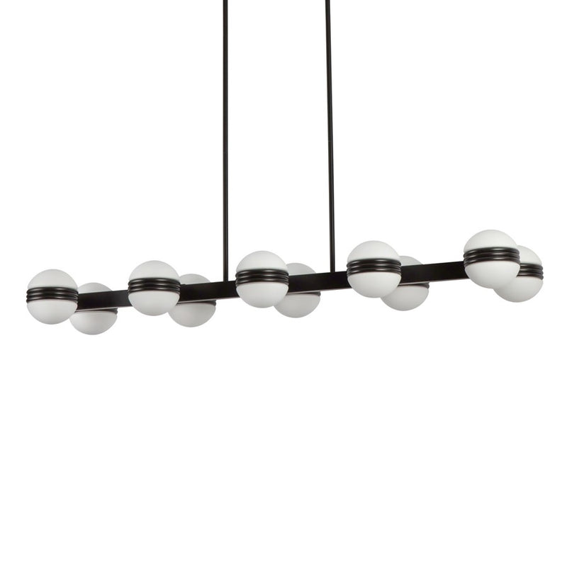 Kuzco Selene 4-ft Black Dimmable LED Linear Pendant, Black