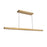 Kuzco Dottie 4-ft Gold Dimmable LED Linear Pendant, Brushed Gold