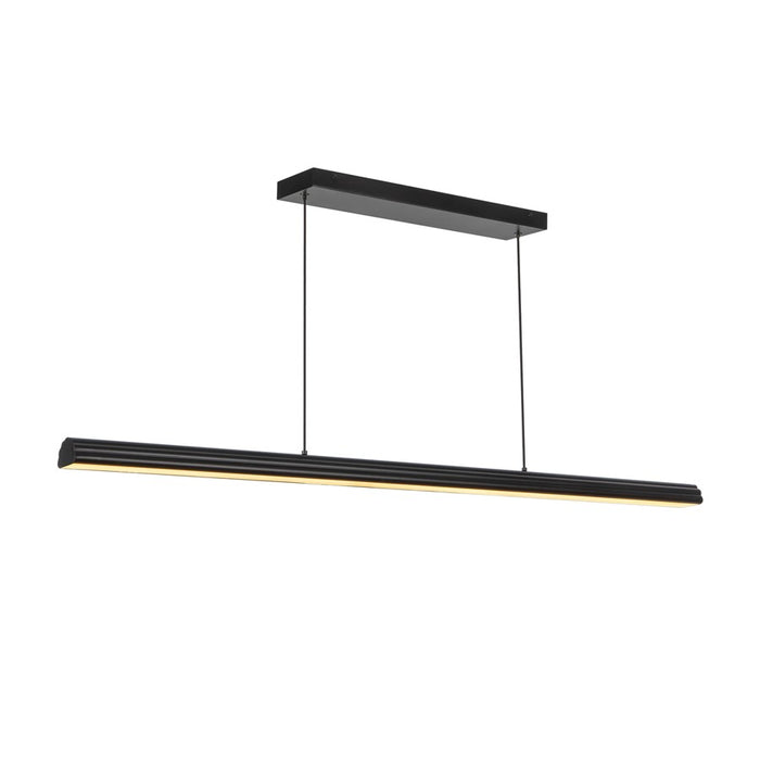 Kuzco Dottie 4-ft Black Dimmable LED Linear Pendant, Matte Black