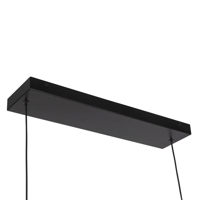 Kuzco Dottie 4-ft Black Dimmable LED Linear Pendant, Matte Black