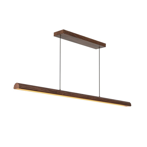 Kuzco Dottie 4-ft Brown Dimmable LED Linear Pendant, Walnut