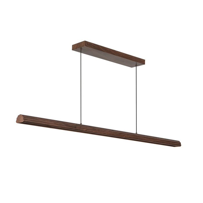 Kuzco Dottie 4-ft Brown Dimmable LED Linear Pendant, Walnut