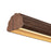 Kuzco Dottie 4-ft Brown Dimmable LED Linear Pendant, Walnut