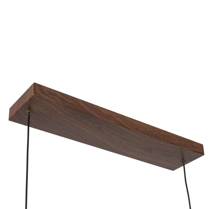 Kuzco Dottie 4-ft Brown Dimmable LED Linear Pendant, Walnut