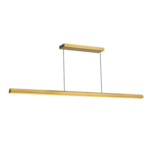 Kuzco Dottie 5-ft Gold Dimmable LED Linear Pendant, Brushed Gold