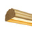 Kuzco Dottie 5-ft Gold Dimmable LED Linear Pendant, Brushed Gold
