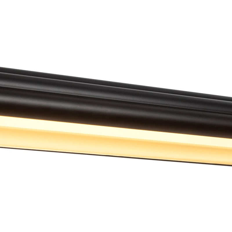 Kuzco Dottie 5-ft Black Dimmable LED Linear Pendant, Matte Black