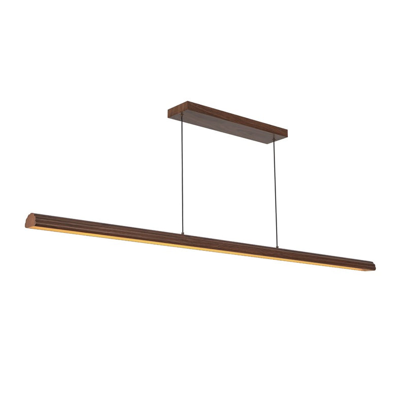 Kuzco Dottie 5-ft Brown Dimmable LED Linear Pendant, Walnut