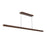 Kuzco Dottie 5-ft Brown Dimmable LED Linear Pendant, Walnut