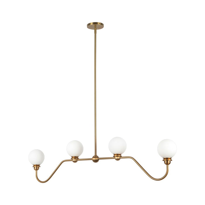 Kuzco Beckett 49" Gold Linear Pendant, Brushed Gold