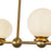 Kuzco Beckett 49" Gold Linear Pendant, Brushed Gold