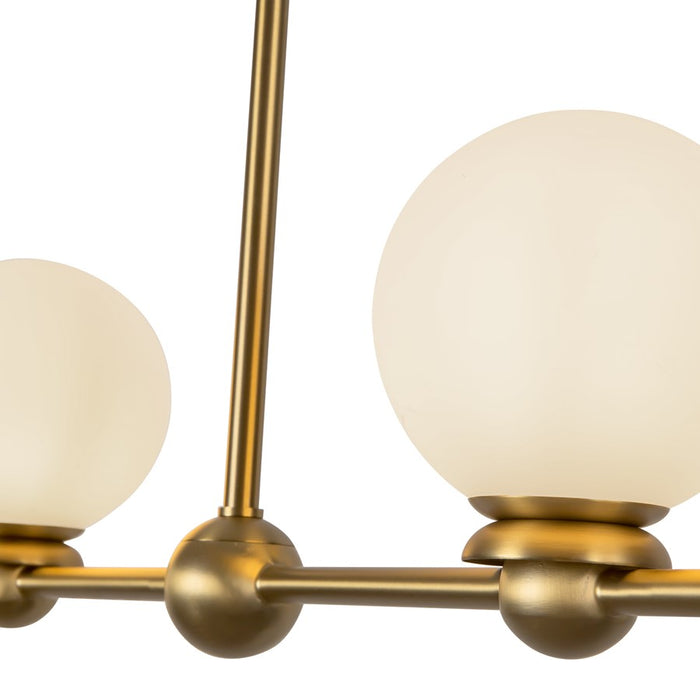 Kuzco Beckett 49" Gold Linear Pendant, Brushed Gold