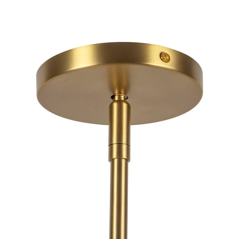 Kuzco Beckett 49" Gold Linear Pendant, Brushed Gold