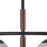 Kuzco Zuri 37" Socket Linear Pendant, Black/Opal Glass/Opal Glass