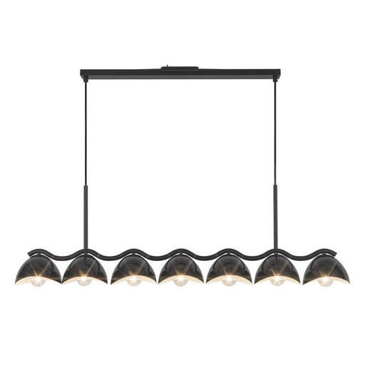 Kuzco Atlas 42" Black Linear Pendant, Black