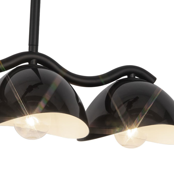 Kuzco Atlas 42" Black Linear Pendant, Black